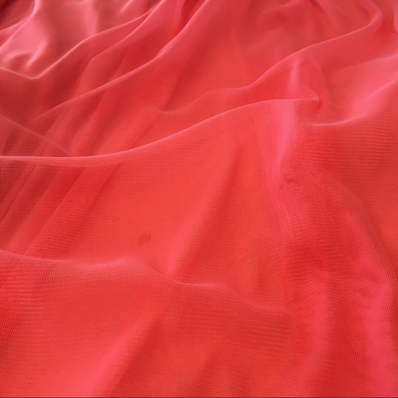 Cache Coral Full Length Strapless Prom Dress 6 - Picture 4 of 4